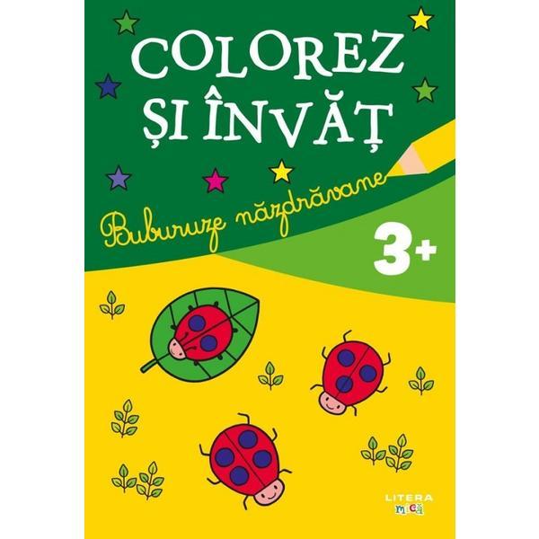 Carte Buburuze nazdravane. Colorez si invat