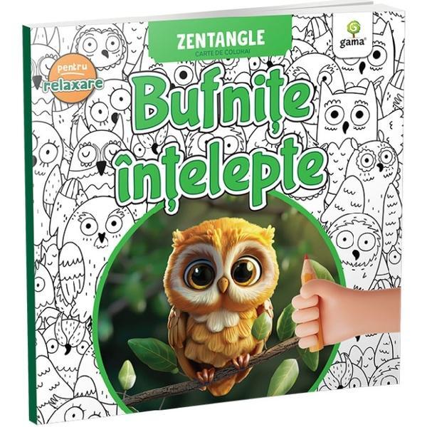 Carte Bufnite intelepte. Carte de colorat