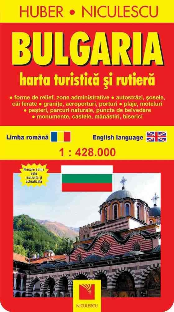 Carte Bulgaria. Hartă turistică şi rutieră editura Niculescu