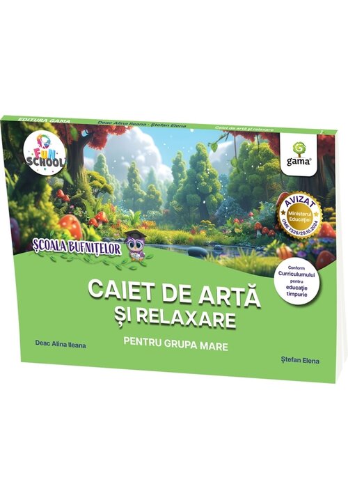 Carte Caiet de arta si relaxare pentru grupa mare editura Gama