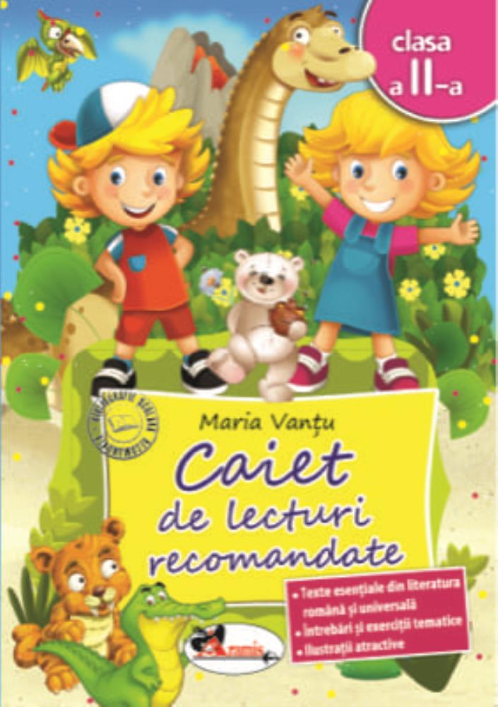 Carte Caiet de lecturi recomandate clasa a II-a editura Aramis