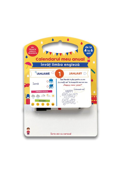 Carte Calendarul meu anual: Invat limba engleza - de la 4 la 6 ani editura Didactica Publishing House