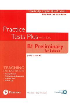 Carte Cambridge English Qualifications Practice Tests Plus with Key - B1 Preliminary for Schools - Mark Little