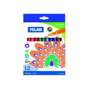 Carte Carioci 12 culori Milan - Fine Point 2 mm