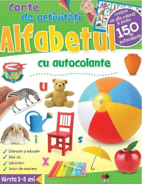 Carte Carte de activitati - Alfabetul cu autocolante   editura Litera