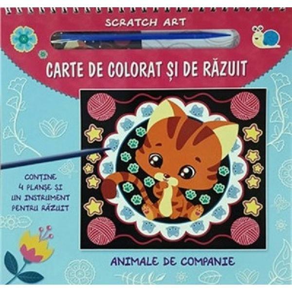 Carte Carte de colorat si de razuit. Animale de companie