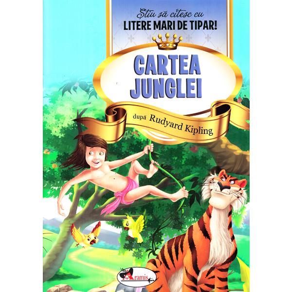 Carte Cartea Junglei - Stiu sa citesc cu litere mari de tipar