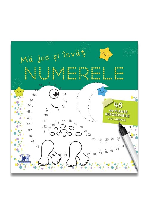 Carte Cartea Ma joc si invat NUMERELE - 46 de planse refolosibile + o carioca editura Didactica Publishing House