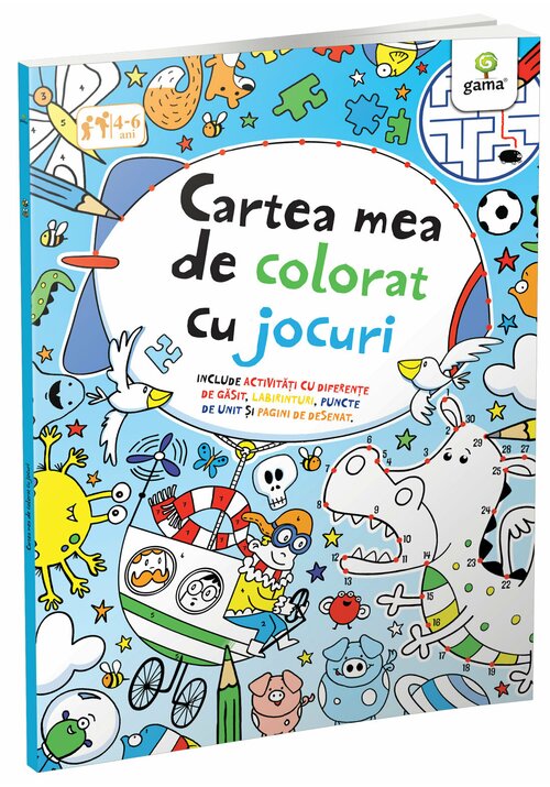 Carte Cartea mea de colorat cu jocuri editura Gama