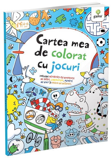 Carte Cartea mea de colorat cu jocuri editura Gama