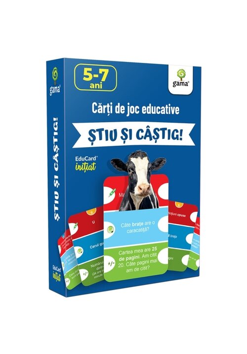 Carte Carti de joc educative. Stiu si castig! editura Gama