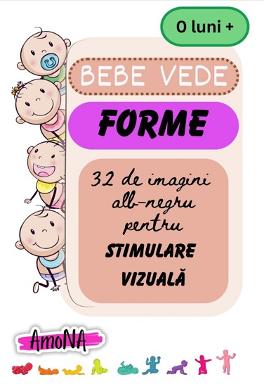 Carte Cartonașe Bebe vede Forme editura AmoNA