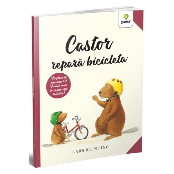 Carte Castor repara bicicleta - Lars Klinting