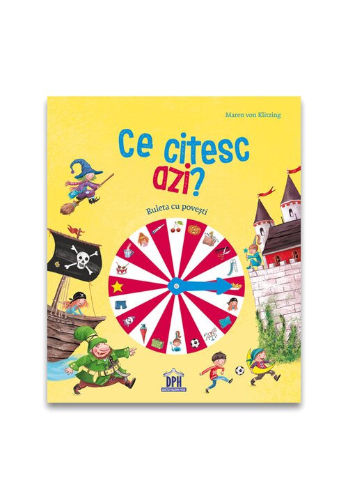 Carte Ce citesc azi? - Ruleta cu povesti (carte cu roata) editura Didactica Publishing House
