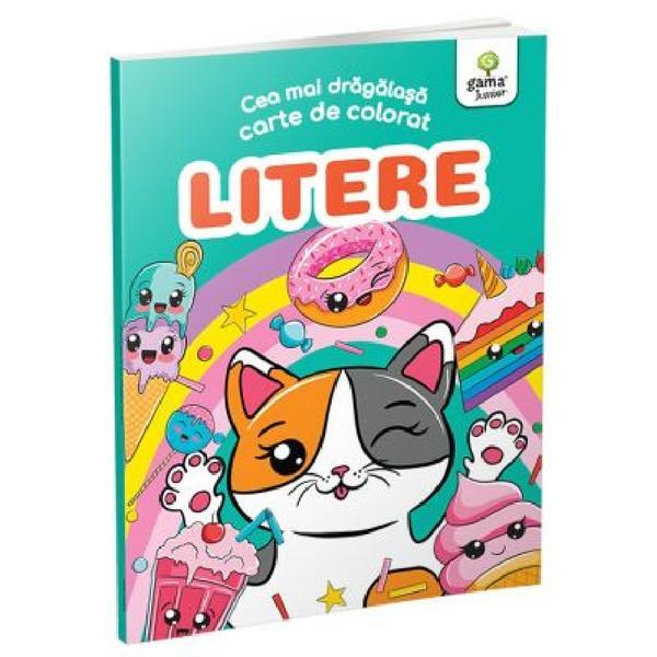 Carte Cea mai dragalasa carte de colorat. Litere