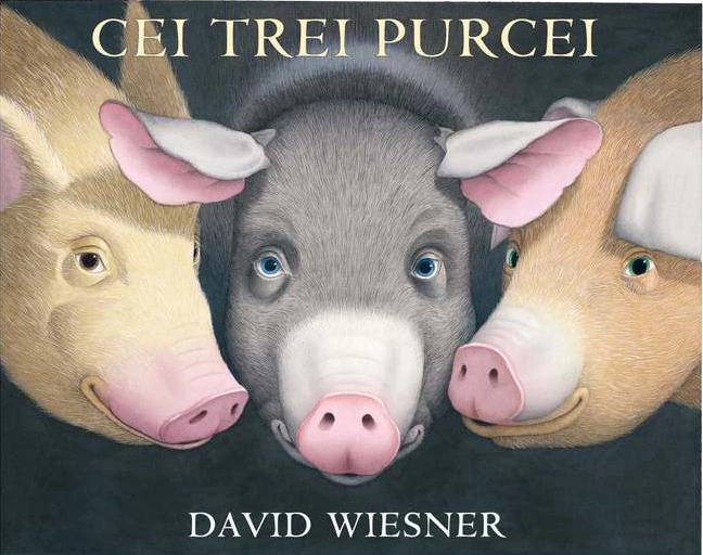 Carte Cei trei purcei autor David Wiesner editura Vlad si cartea cu Genius