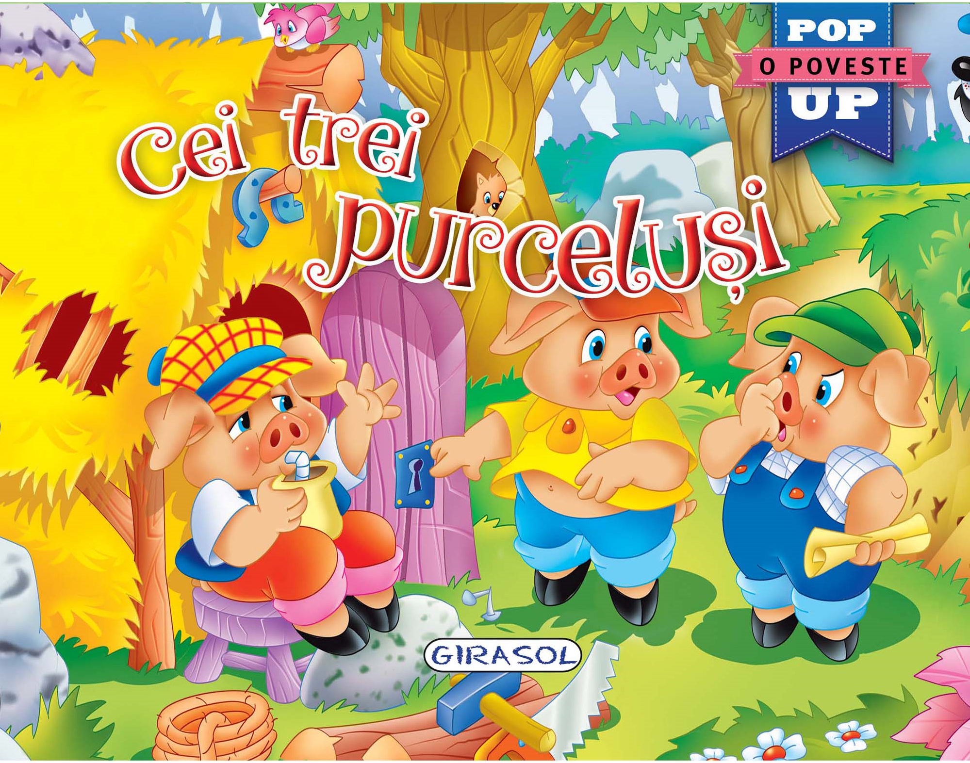 Carte Cei trei purcelusi - Carti Pop-up   editura Girasol