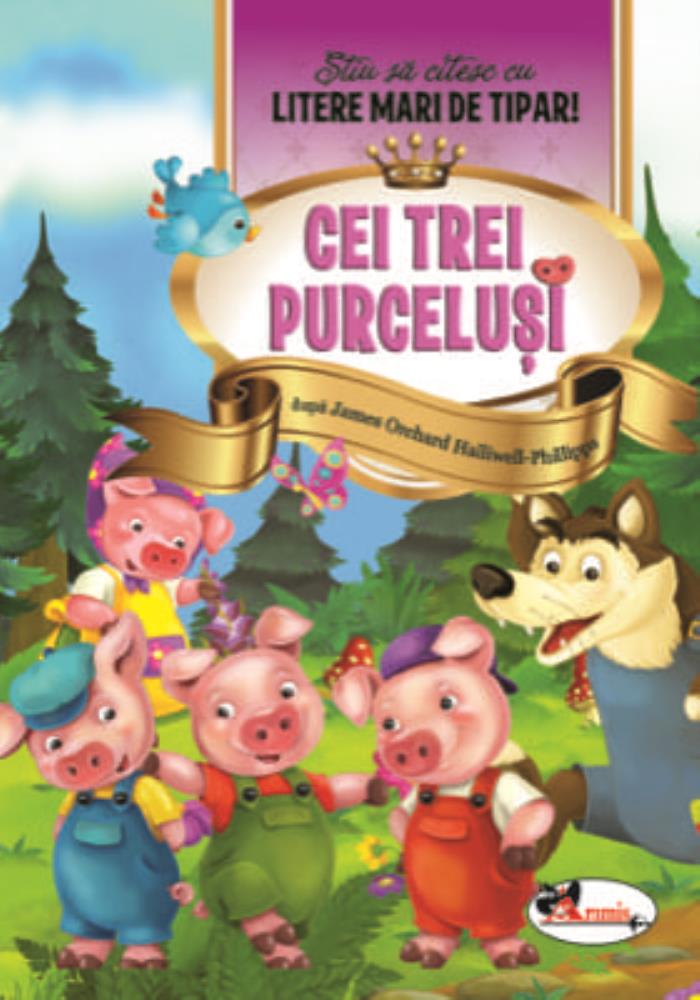 Carte Cei trei purcelusi - Stiu sa citesc cu litere mari de tipar! editura Aramis