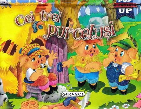 Carte Cei trei purcelusi. Pop-up editura Girasol