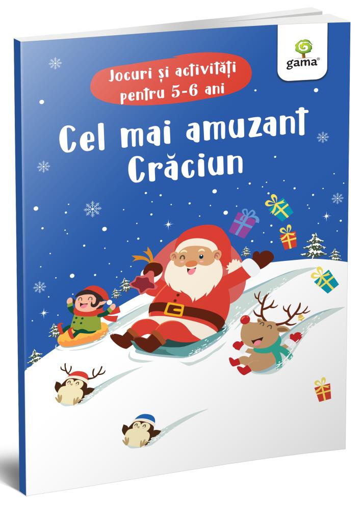 Carte Cel mai amuzant Crăciun. Jocuri și activități pentru 5-6 ani editura Gama
