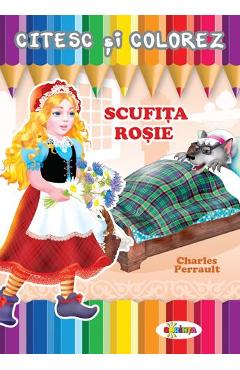 Carte Citesc si colorez: Scufita Rosie editura -