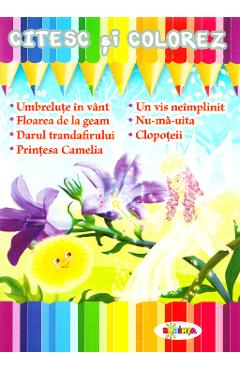 Carte Citesc si colorez: Umbrelute in vant editura -