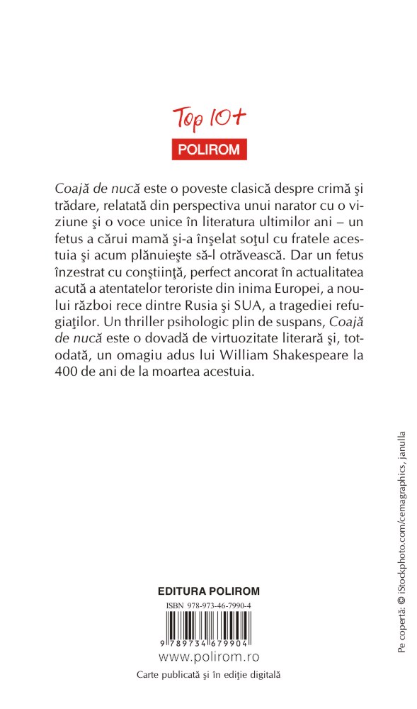 Carte Coaja de nuca autor Ian McEwan editura Polirom