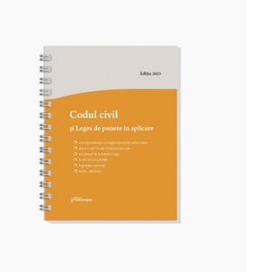 Carte Codul civil si Legea de punere in aplicare. Actualizat la 1 septembrie 2025