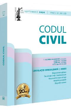 Carte Codul civil. Legislatie consolidata si Index Septembrie 2024 - Dan Lupascu editura Dan Lupascu