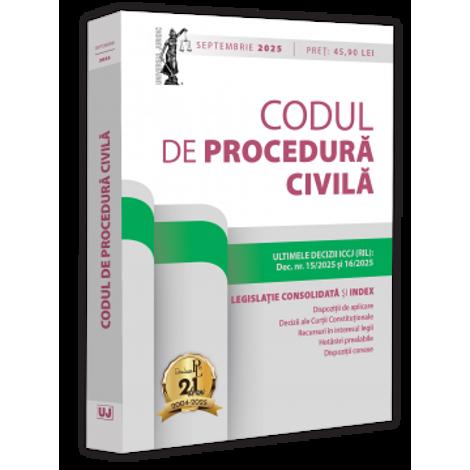 Carte Codul de procedura civila: septembrie 2025. Ediție tiparita pe hartie alba editura Universul Juridic