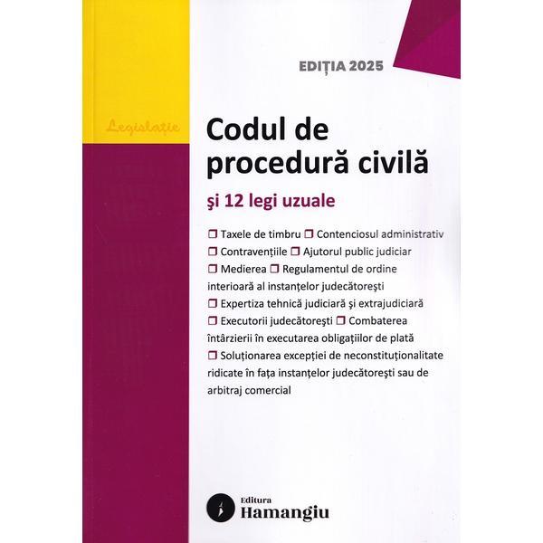 Carte Codul de procedura civila si 12 legi uzuale act.15.09.2025