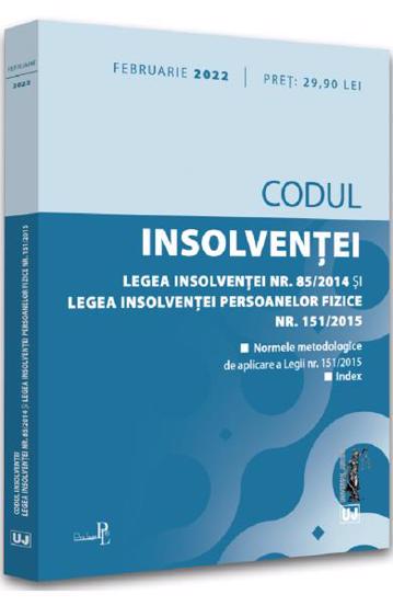 Carte Codul insolventei Februarie 2022 editura Universul Juridic