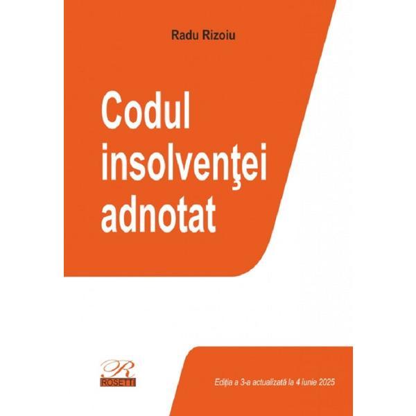 Carte Codul insolventei adnotat Ed.2025 - Radu Rizoiu