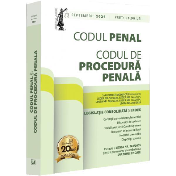 Carte Codul penal si codul de procedura penala Septembrie 2024 - Dan Lupascu
