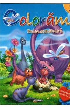 Carte Coloram 3: Dinozauri (Contine abtibilduri) editura -