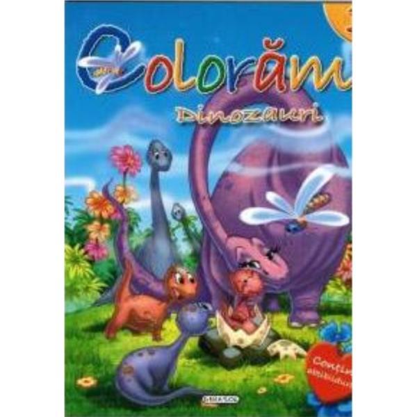 Carte Coloram 3: Dinozauri (Contine abtibilduri)
