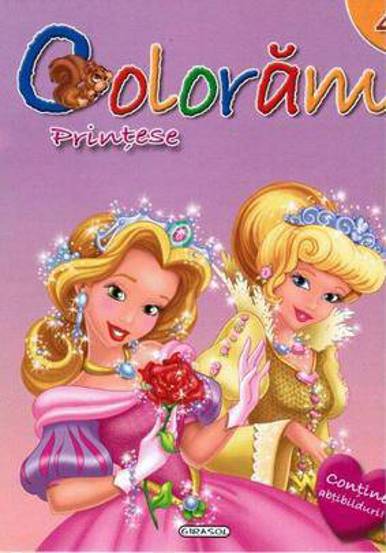 Carte Coloram 4: Printese (Contine abtibilduri) editura Girasol