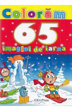 Carte Coloram 65 imagini de iarna editura -