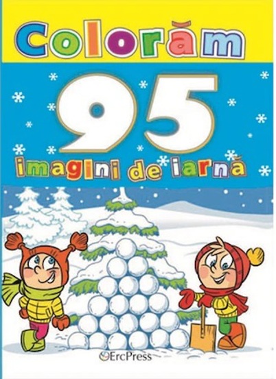 Carte Coloram 95 imagini de iarna editura Erc Press