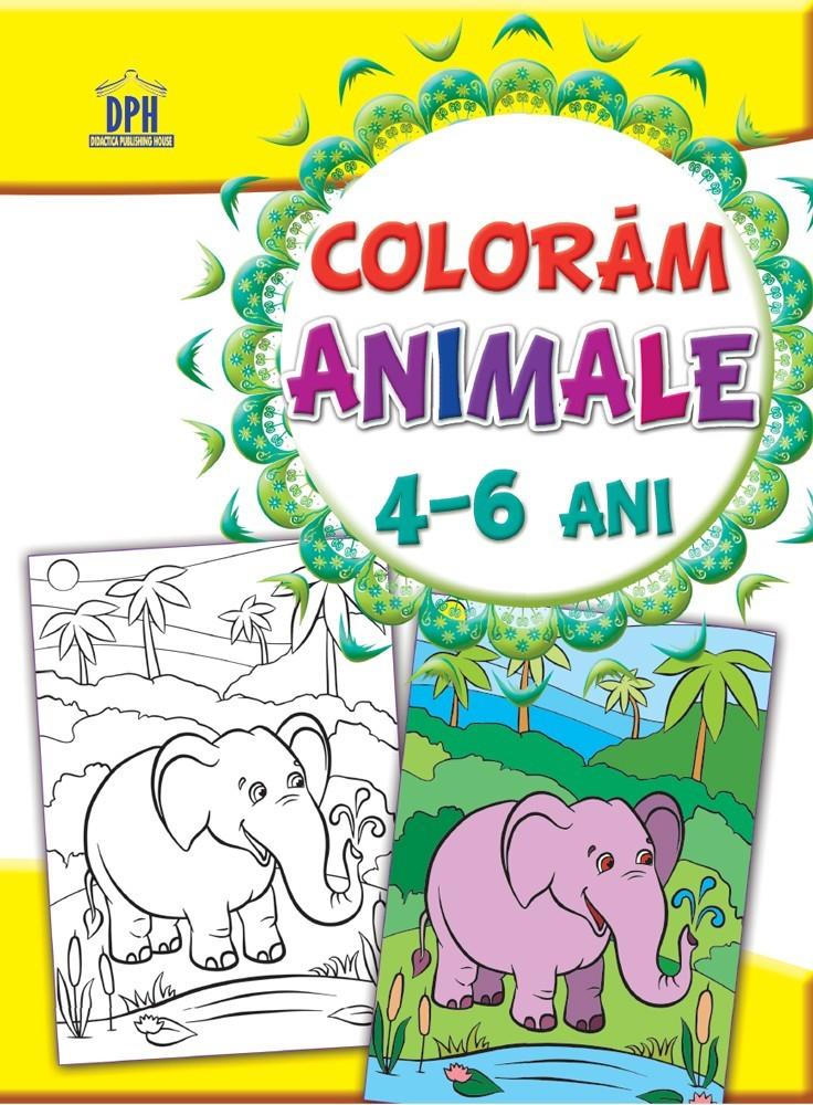 Carte Colorăm - Animale - 4-6 Ani editura DPH