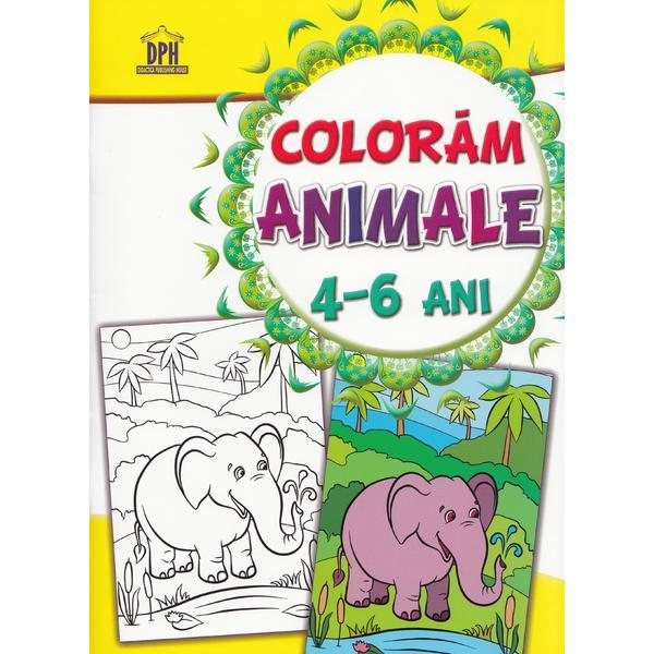 Carte Coloram animalele 4-6 ani