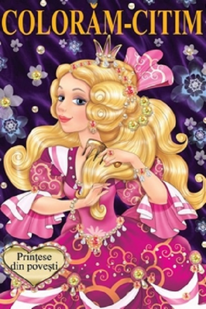Carte Coloram citim - Printese din povesti   editura Biblion