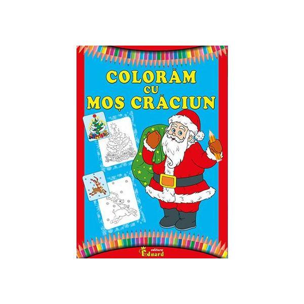 Carte Coloram cu Mos Craciun
