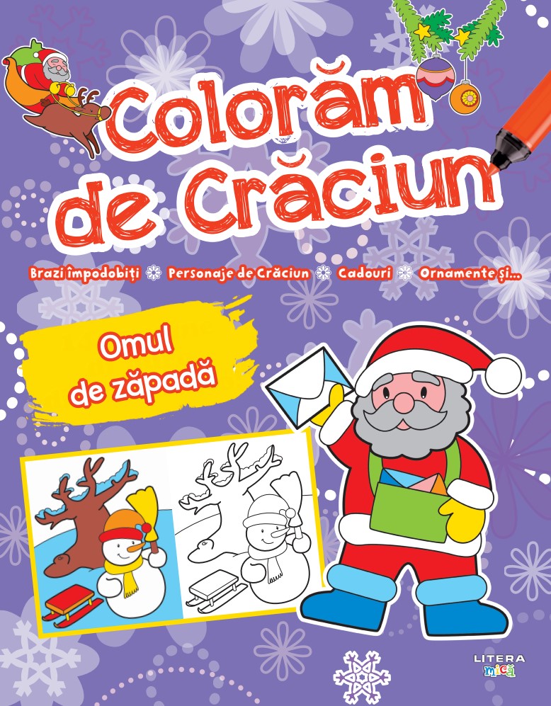 Carte Coloram de Craciun. Omul de zapada editura Litera