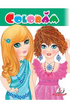 Carte Coloram fetite. Verde editura -