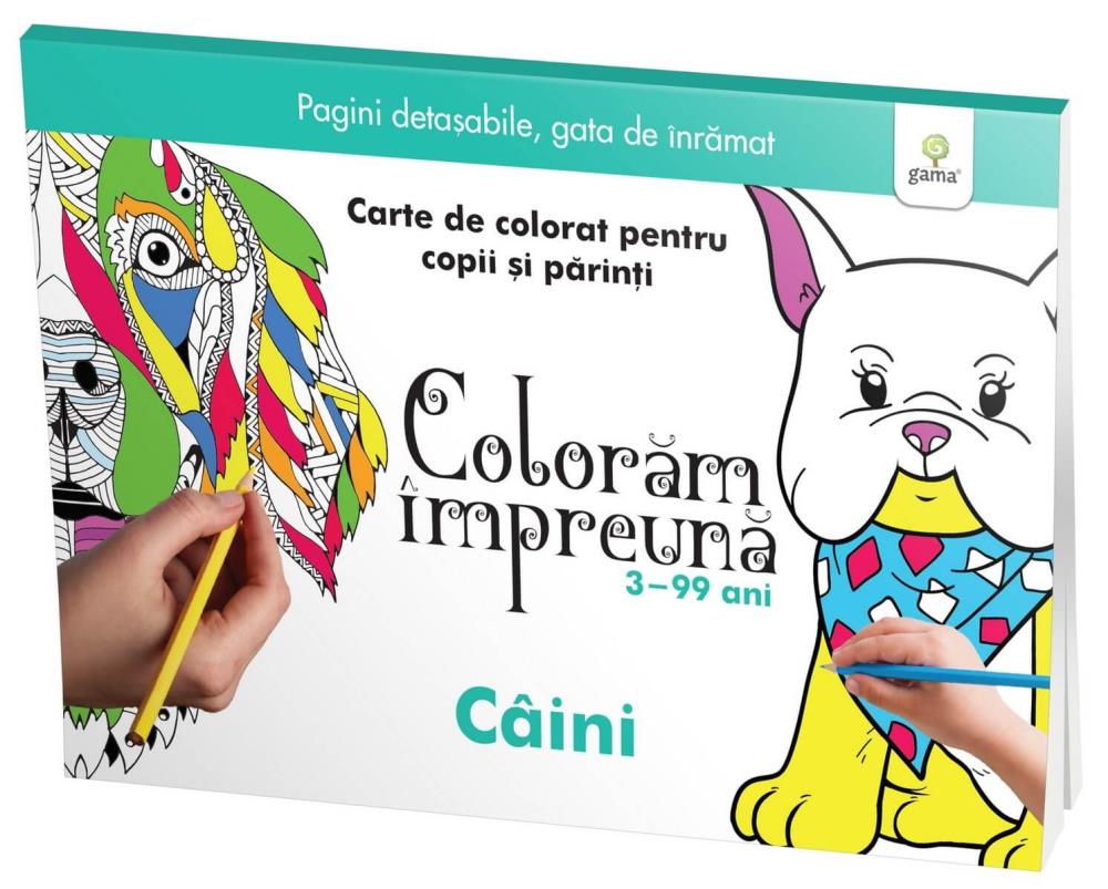 Carte Colorăm împreună - Câini editura Gama