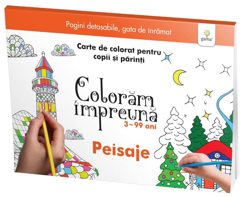 Carte Colorăm împreună - Peisaje editura Gama