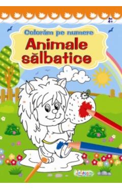 Carte Coloram pe numere: Animale salbatice editura -