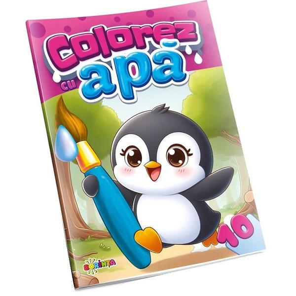 Carte Colorez cu apa 10: Pinguin