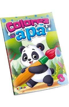 Carte Colorez cu apa 3: Panda editura -